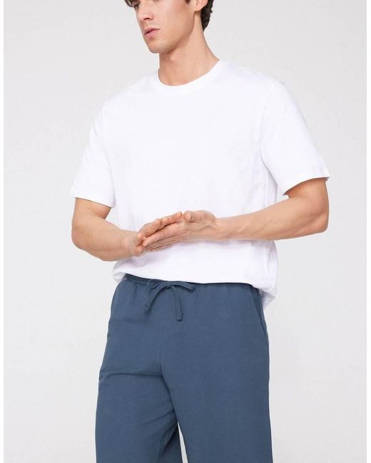 Tezenis Blue Piqué Shorts for men