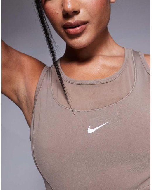 Nike Gray Nike Pro Training Dri-fit Cropped Vest
