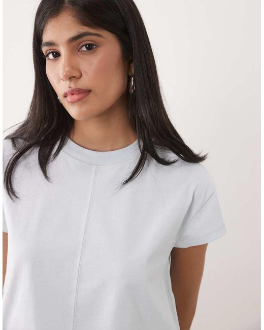 ASOS White Washed Short Sleeve Baby Tee