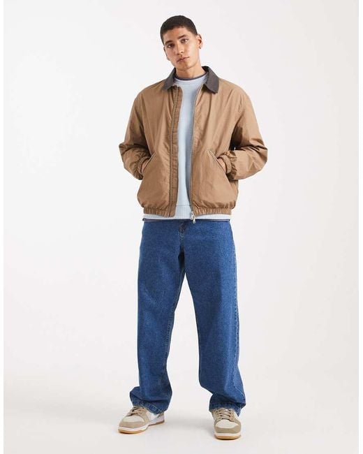 Only & Sons Blue Lightweight Bomber Jacket for men