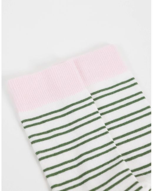 ASOS White Asos Deisgn Striped Socks