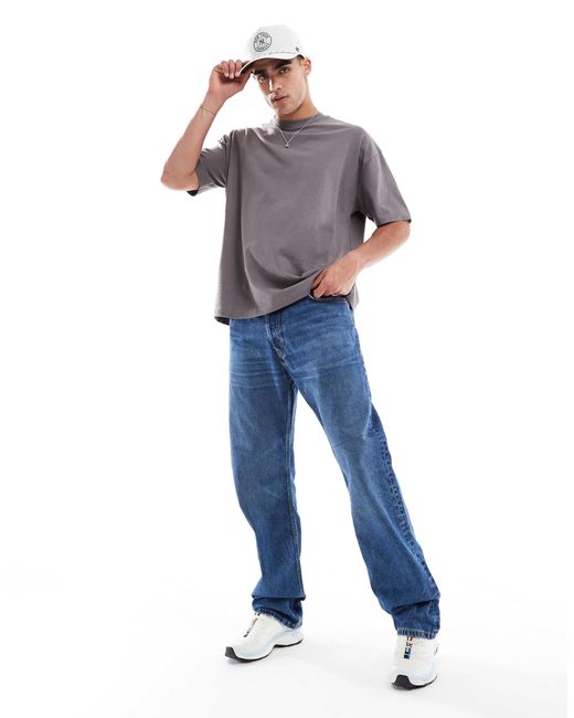 ASOS Gray Essentials Oversized T-shirt for men