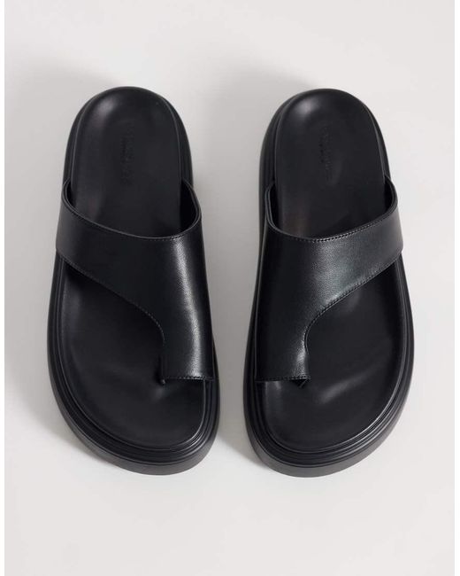Tony Bianco Black Jazzy Flat Sandals