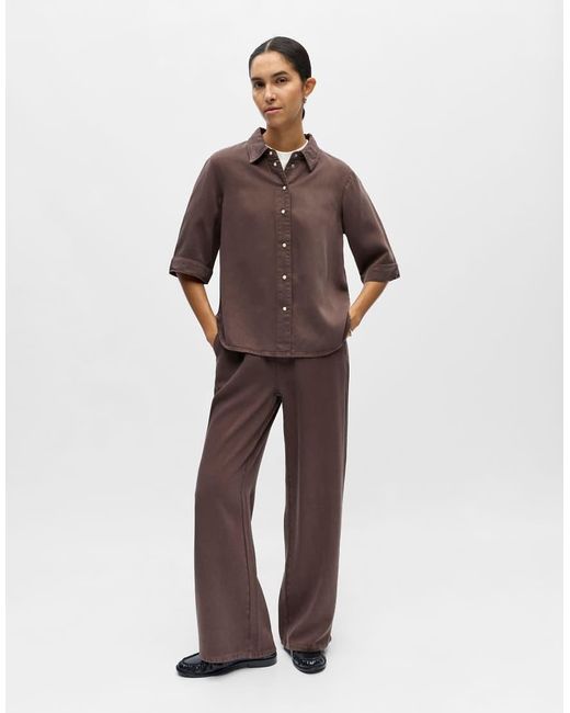 Camisa Vaquera Object de color Brown