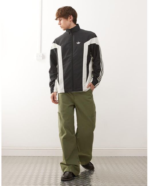 Adidas Originals Black Originals Basketball Wind Breaker Jacket for men