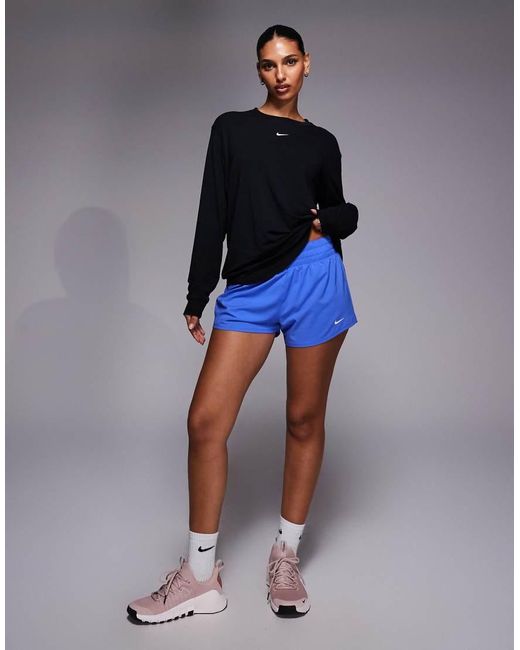 Nike Blue One Dri-Fit Relaxed Long Sleeve Top