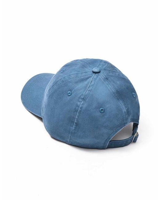 Pull&Bear Blue Embroidered Paris Cap