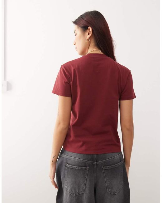 Collusion Red Star Graphic Shrunken Tee