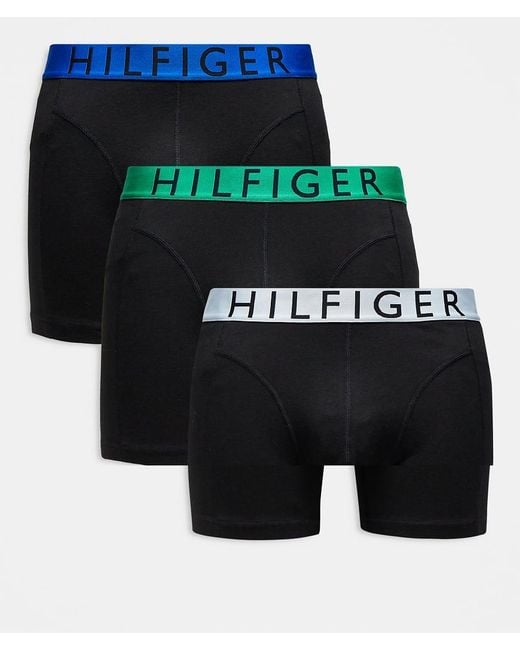 Tommy Hilfiger Black Cotton 3 Pack Boxer Briefs for men
