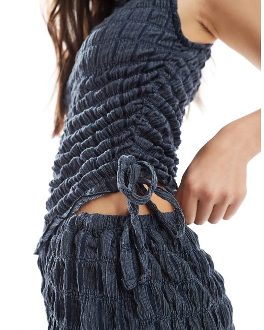 ASOS Blue – strukturiertes oberteil