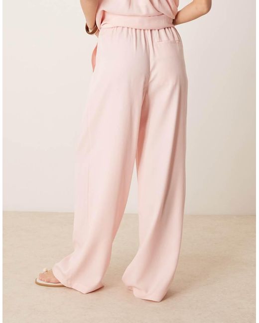 ASOS Pink Super Wide Leg Pants