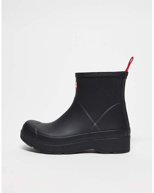 Hunter Black Play Short Boot