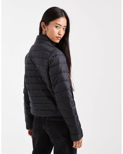 ONLY Black Funnel Neck Padded Jacket