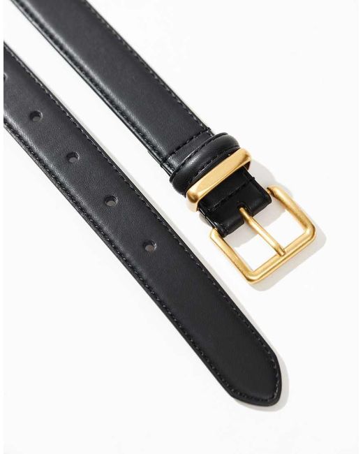 Cinturón Para Cintura Y Cadera Con Hebilla Cuadrada De ASOS de color Blue