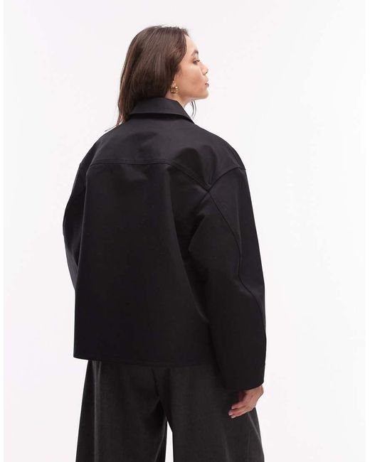 ARKET Black Pure Cotton Overshirt
