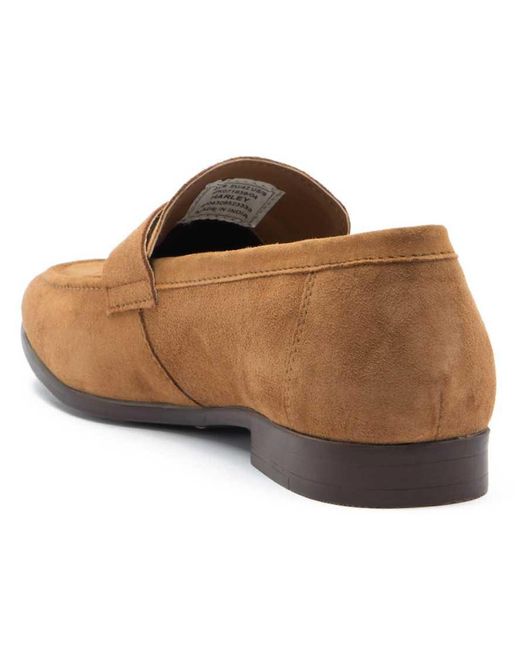Thomas Crick Brown Harley Loafer Suede Leather Slip-On Loafer Shoes for men
