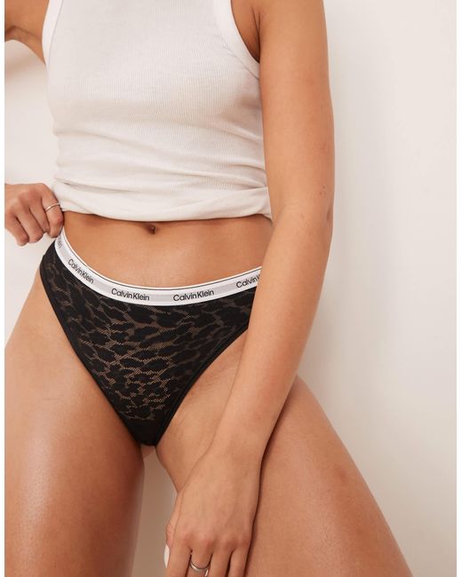 Modern - bas Calvin Klein en coloris Brown