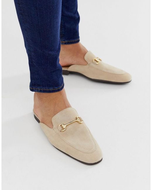 ASOS Natural Backless Mule Loafer for men