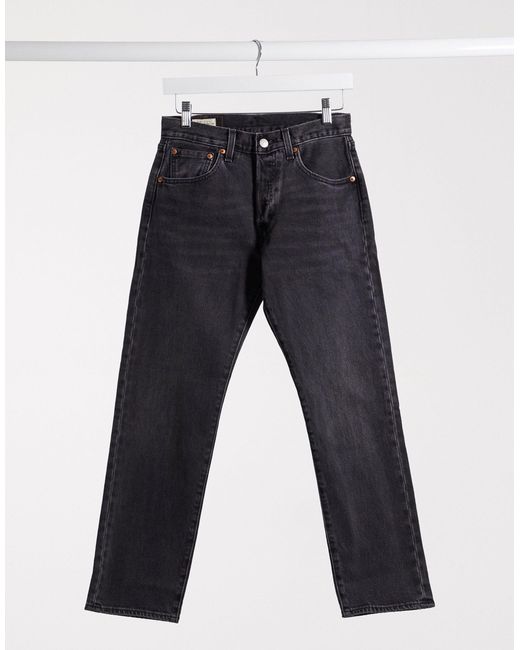 Levi's – 501 '93 – kurz geschnittene jeans mit geradem bein in Black für Herren