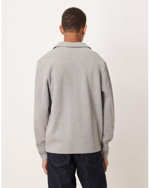 ASOS Natural Button Up Shacket for men