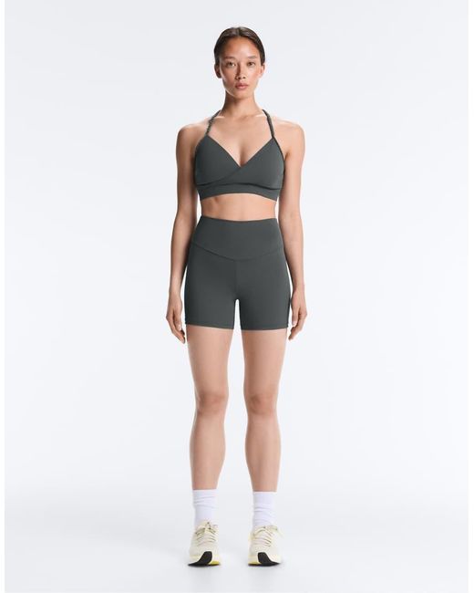 Oysho Blue Comfortlux High-rise 10cm Hot Pants