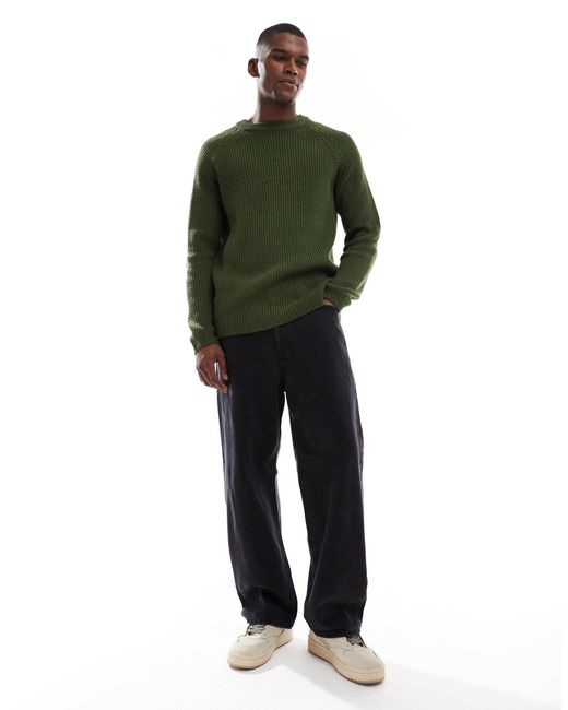 New Look – strickpullover in Green für Herren