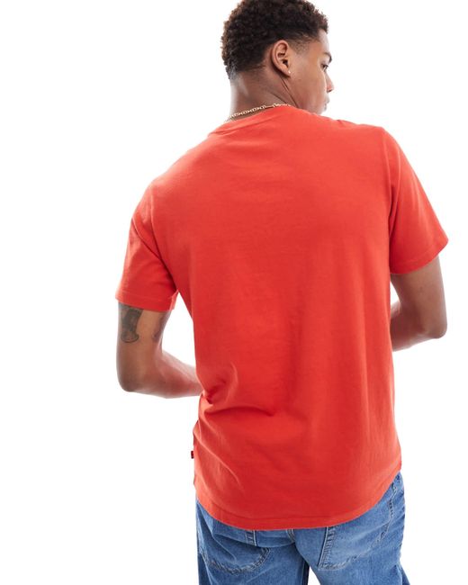 Levi's – lässig geschnittenes t-shirt in Red für Herren