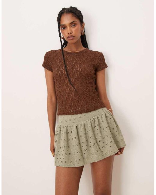 Minigonna Pantalone di ASOS in Brown