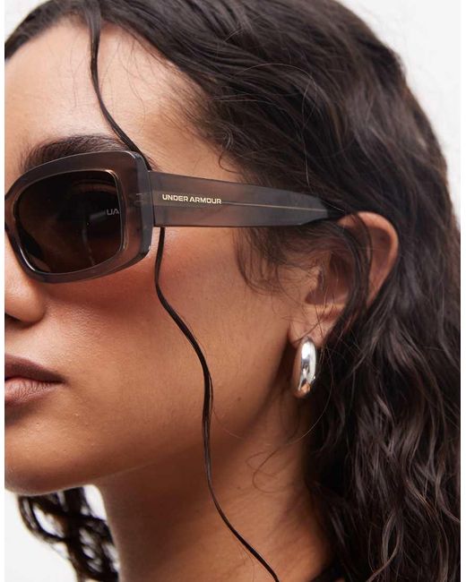 Under Armour Sunglasses Black Under Armour Crossover Rectangular Sunglasses With Lenses