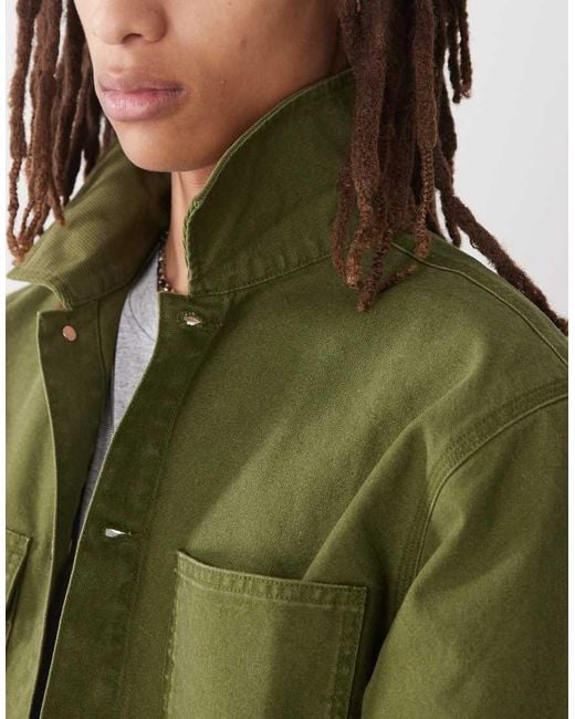 Champion Green Woven Jacket for men