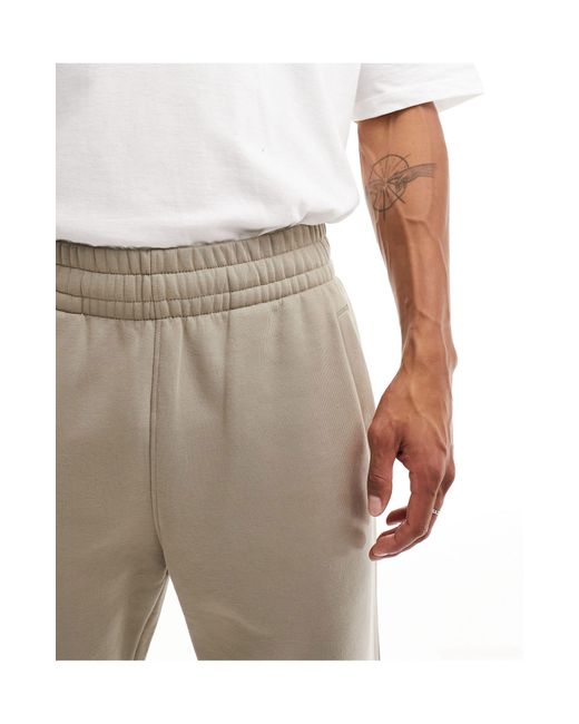 Weekday – jogginghose aus schwerem jersey mit lockerem schnitt in White für Herren