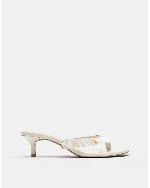 Sandales ornées Pull&Bear en coloris Natural