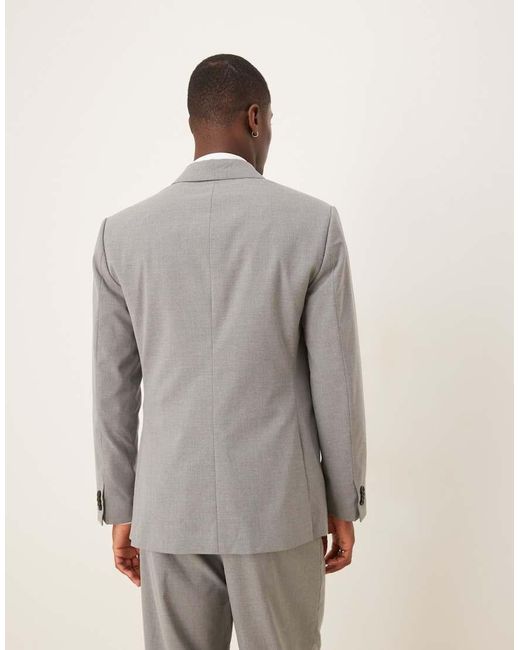 Americana De Traje Clásica Con Botonadura Simple De (Parte De Un Conjunto) Abercrombie & Fitch de hombre de color Gray