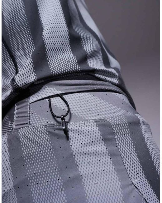 Pantalones Cortos Grises Y Negros Con Diseño Estampado Adizero De Adidas Running Adidas Originals de hombre de color Blue