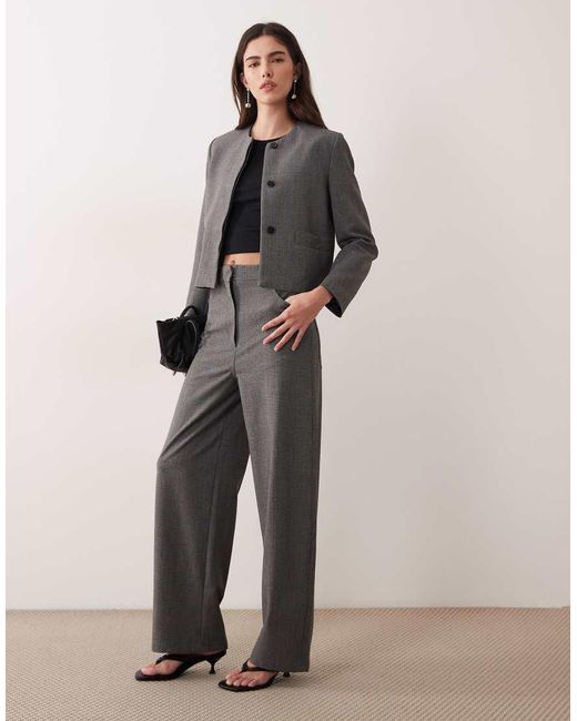 Mango Black Louis Collarless Blazer Co-ord