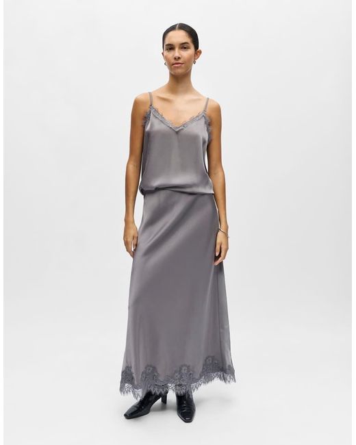 Object Gray Maxi Skirt