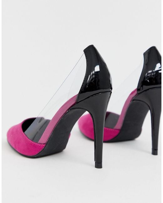 new look pink sandal heels