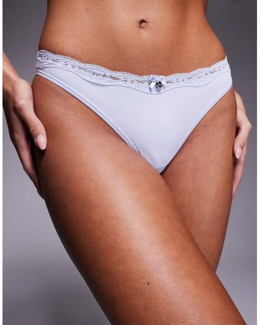 Boux Avenue Blue Elevated Essentials Thong