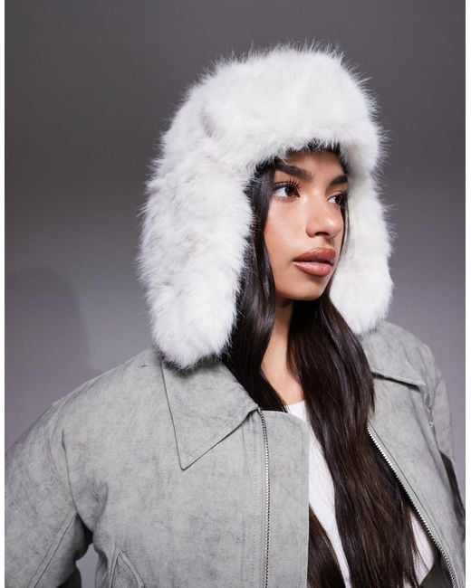 Kaiia Gray Exclusive Faux-fur Trapper Hat