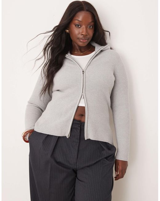 ASOS Gray Asos design curve – strickjacke