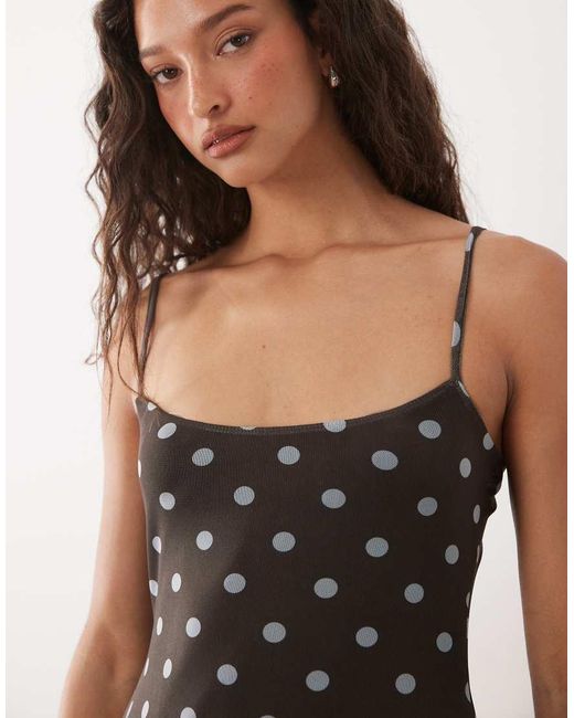 ASOS Black Cami Mesh Mini Dress