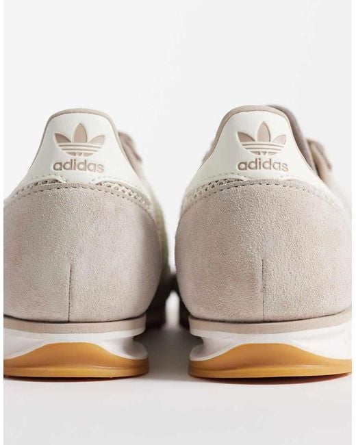 Adidas Originals White Sl 72 Woven Crochet Trainers