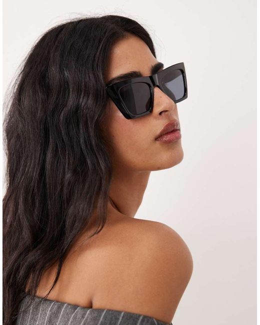 ASOS Black Cat Eye Sunglasses