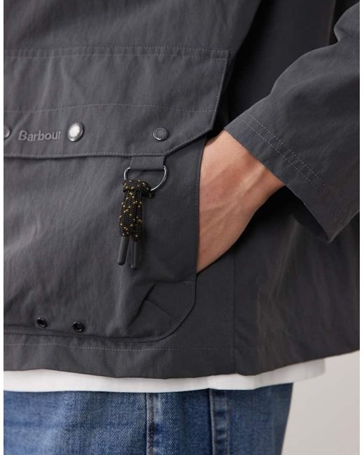 Barbour Gray Re-engineered Chore Jacket for men