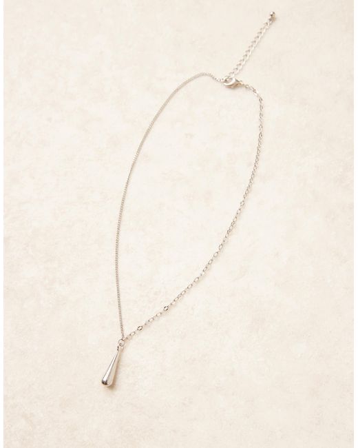 ASOS Brown Necklace With Simple Pendant