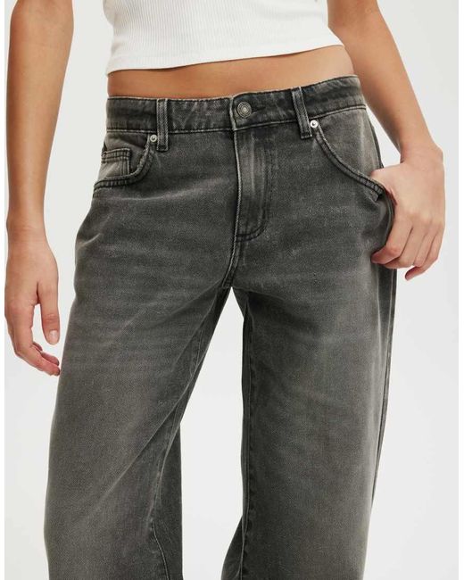 Cotton On Black Low Rise Straight Jean