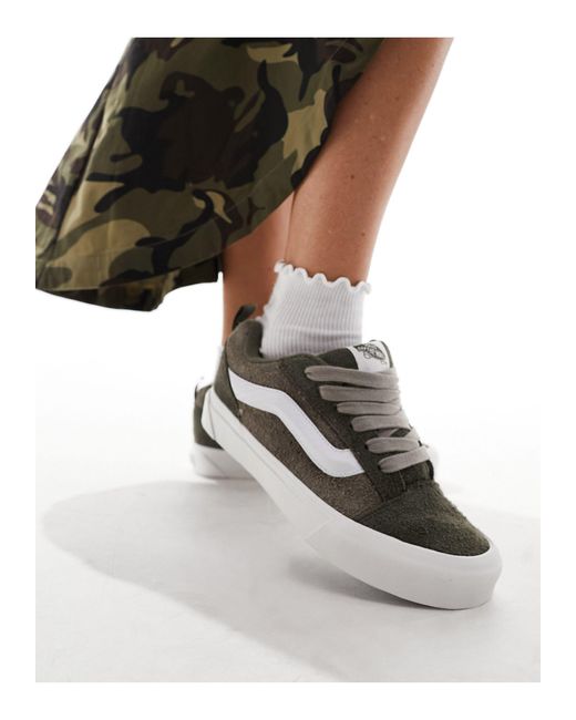 Vans Knu Skool Chunky Sneakers in Black | Lyst UK