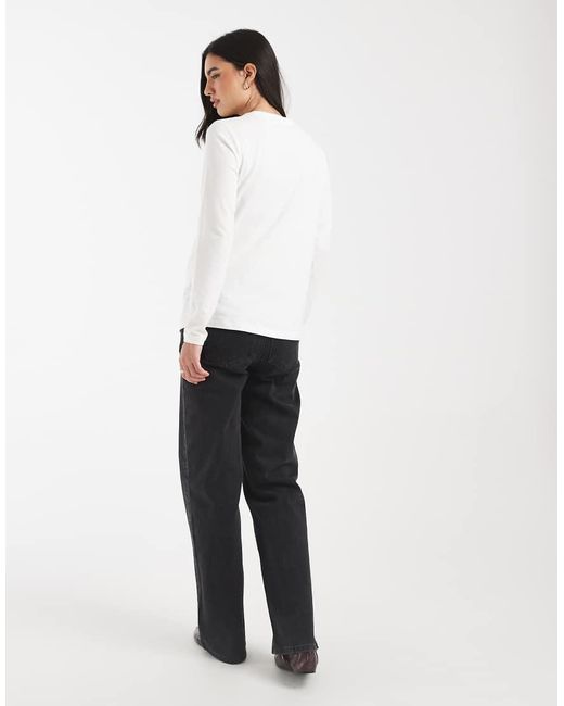 ASOS White Asos Design Maternity Comfort Stretch Straight Leg Jeans