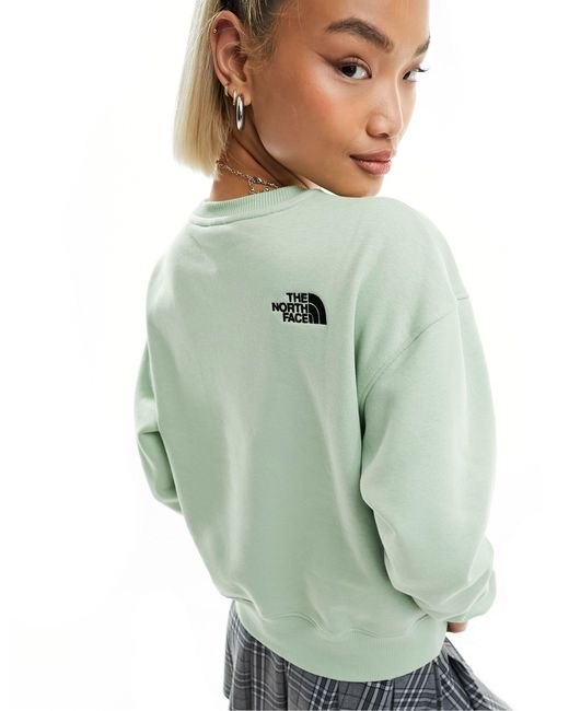 The North Face Essential Oversized Fleece Sweatshirt in Green