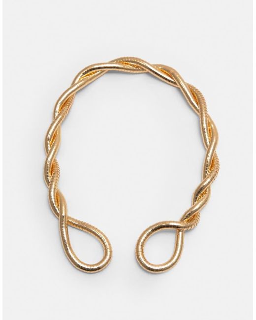 Pull&Bear Black Metallic Necklace